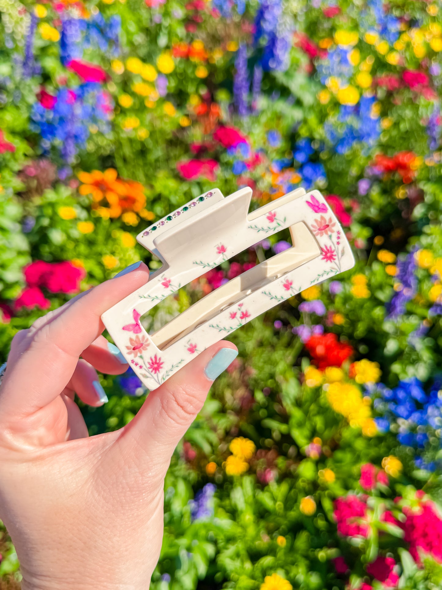 Butterfly Garden Claw Clip