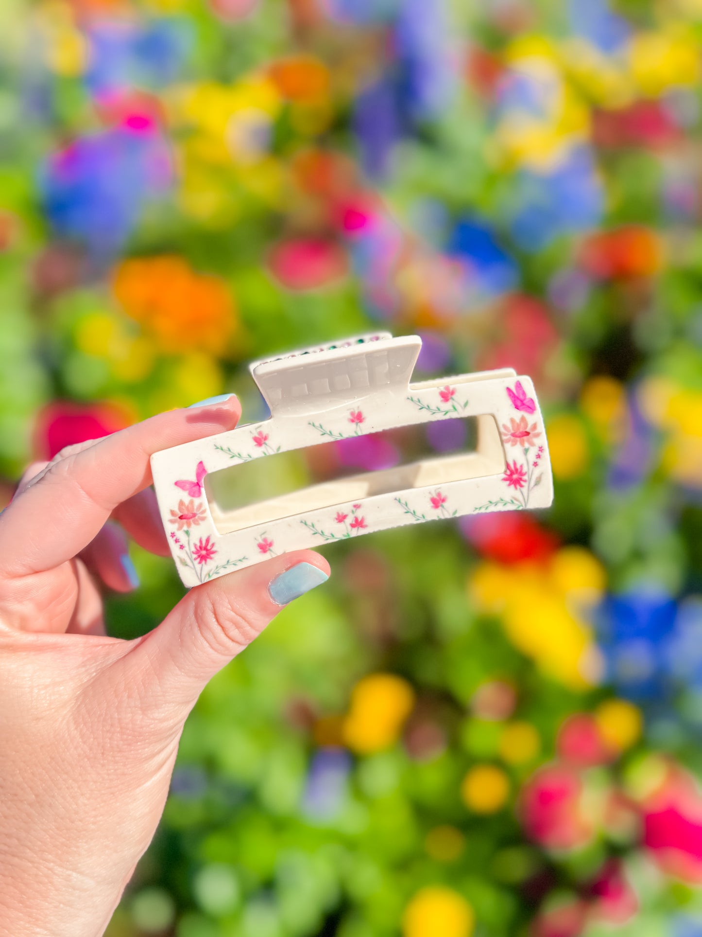 Butterfly Garden Claw Clip