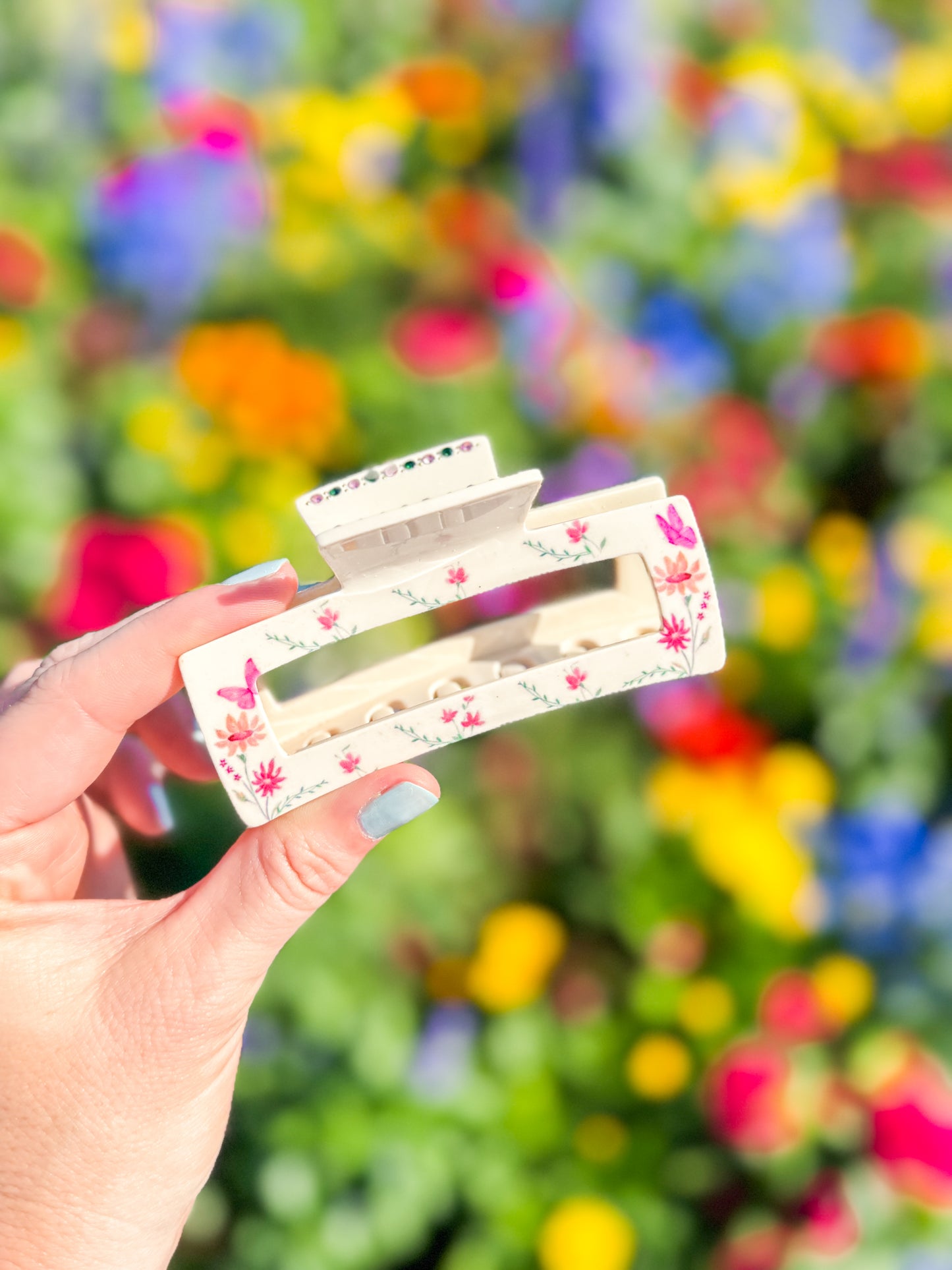 Butterfly Garden Claw Clip