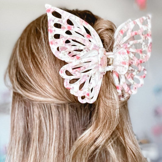 Wild Flower Jumbo Butterfly Claw Clip